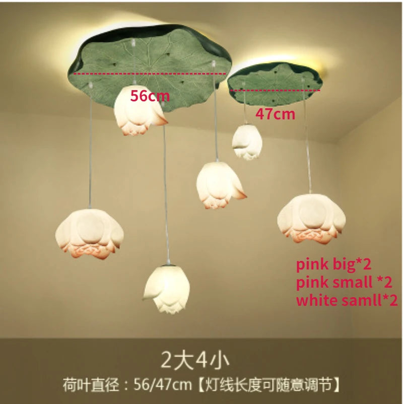 suspension lotus en verre pour décoration d intérieur - vue 16 sur 18
