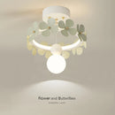 Minimalistische Pendelleuchte mit kreativem Blumenmotiv, modernes Design