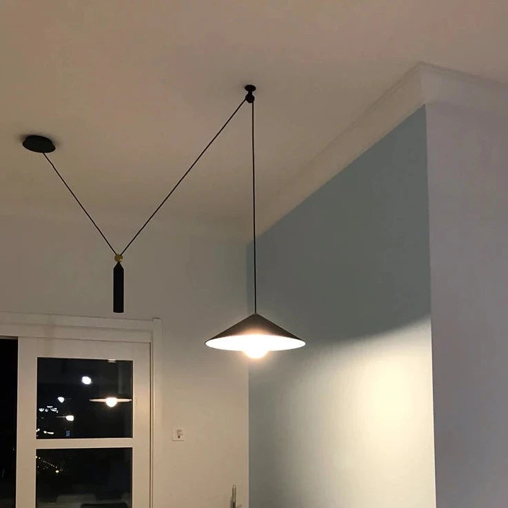Moderne nordische Pendelleuchte mit LED-Beleuchtung - vue 4 sur 8