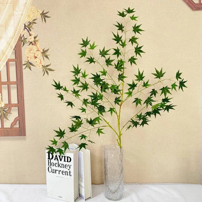 plantes artificielles feuilles d'érable décoratives pour intérieur automnal - vue 4 sur 8