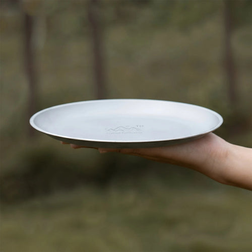 Assiette titane ultralégère portable pour camping randonnée