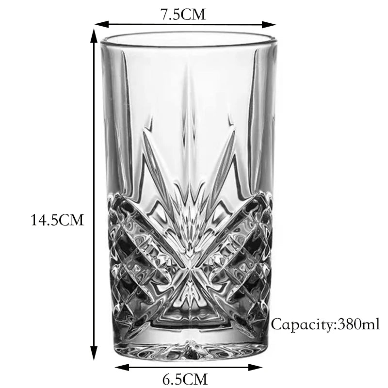 Verres collins en cristal sans plomb style moderne