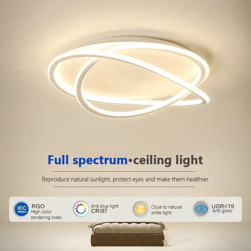 Plafonnier design moderne à leds pour intérieur de maison