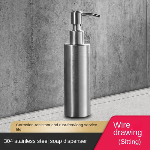 distributeur de savon mural en acier inoxydable 200 ml accessoires salle de bain