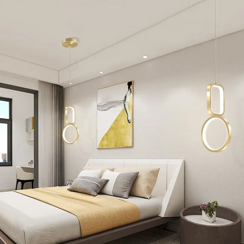 Moderne LED-Pendelleuchte für eine elegante Wohnraumgestaltung - vue 6 sur 10
