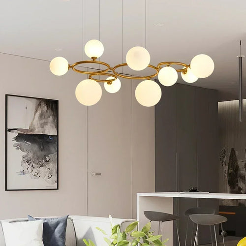 Kronleuchter postmodernes Design minimalistisch für zeitgemäßes Interieur - vue 2 sur 9