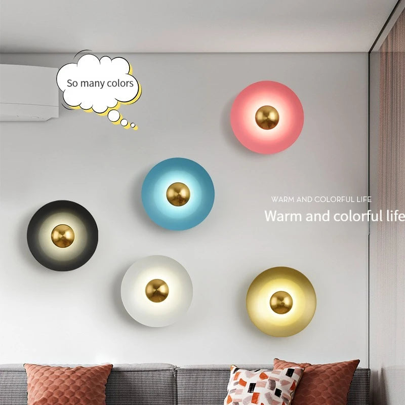 applique murale led ronde moderne pour décoration de luxe - vue 4 sur 11