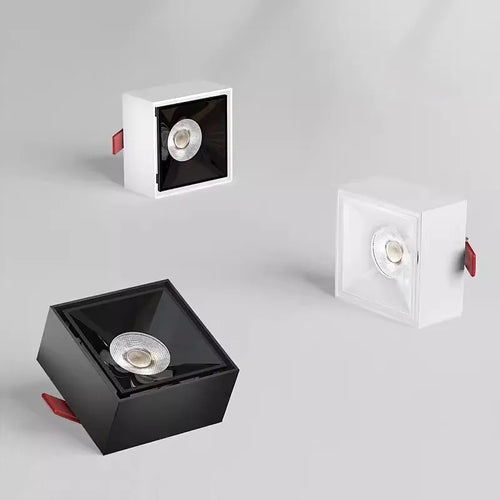 Quadratischer dimmbarer LED-Einbauspot für Hotel, Büro und Zuhause - vue 3 sur 9