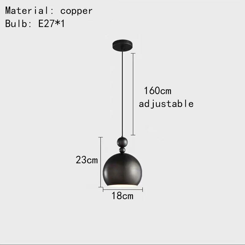Vintage-Pendelleuchte aus Kupfer für moderne und elegante Innenräume