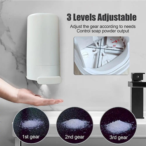 Portable Wall-mounted Soap Powder Grinder Box, Waterproof, 3-level, Adjustable, Bathroom, Hand Washing Tool - vue 4 sur 7