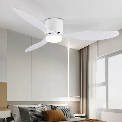 Intelligenter Deckenventilator im nordischen Stil für modernes Interieur - vue 2 sur 12