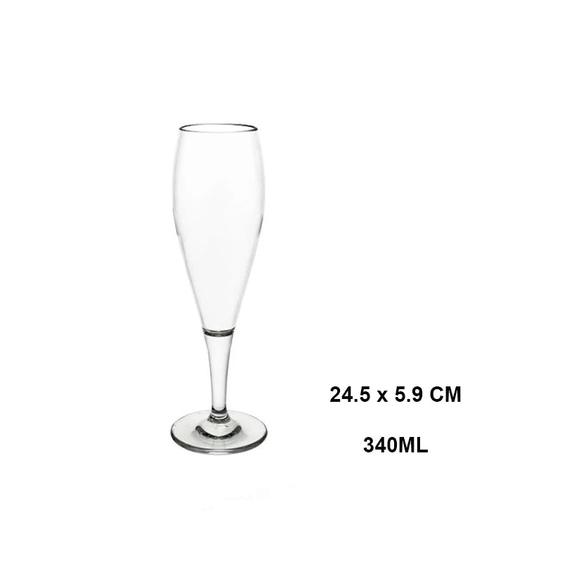 Verres a vin incassables sans pied reutilisables elegants - vue 4 sur 7