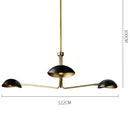 lustre rétro en cuivre lampe créative à bras long design industriel