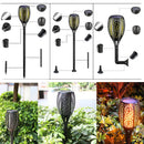 Solar-Außenleuchte 96 LED Flackernde Fackel für Garten und Terrasse