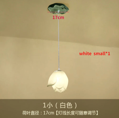 suspension lotus en verre pour décoration d intérieur - vue 8 sur 18