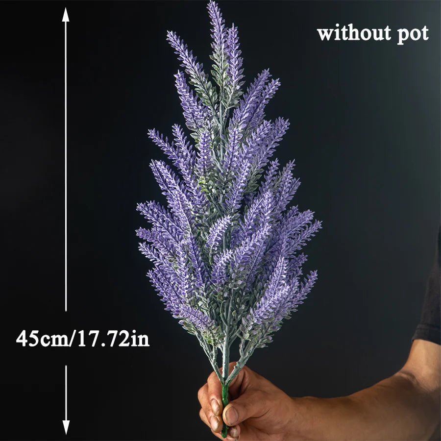 plantes de lavande artificielles pour décoration de table à domicile - vue 8 sur 7