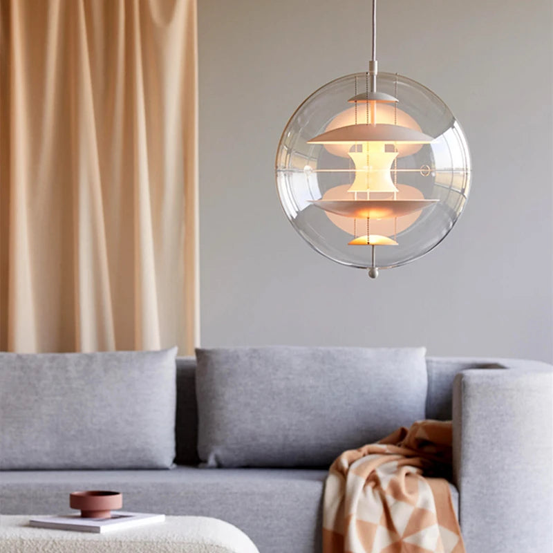 suspension globe créative led décoration danemark maison - vue 2 sur 9
