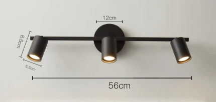 applique murale à 3 têtes pour éclairage intérieur LED - vue 8 sur 10
