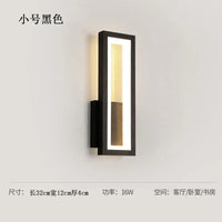 applique murale minimalistes modernes maison led applique noir blanc allée