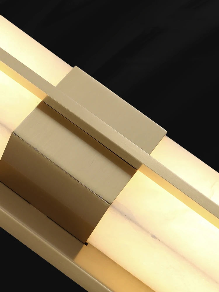 applique murale led en marbre cuboïde pour divers espaces - vue 7 sur 8
