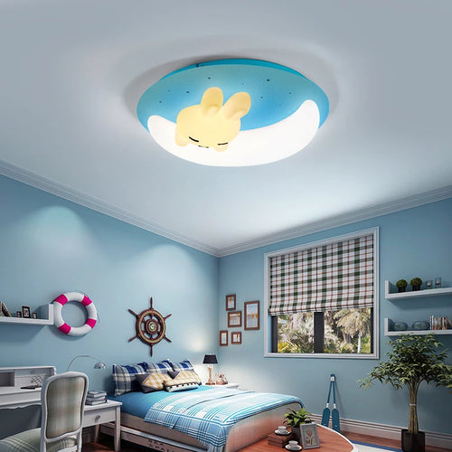 LED-Deckenleuchte im nordischen Design in Hasenform – dekorative Innenraumleuchte - vue 5 sur 18
