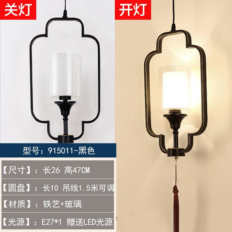 lustre chinois rétro style chinoiserie pour un éclairage élégant - vue 10 sur 22