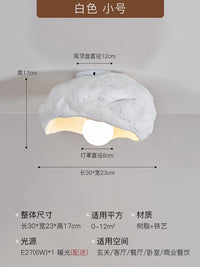 plafonnier en résine wabi-sabi style japonais lumineux et silencieux