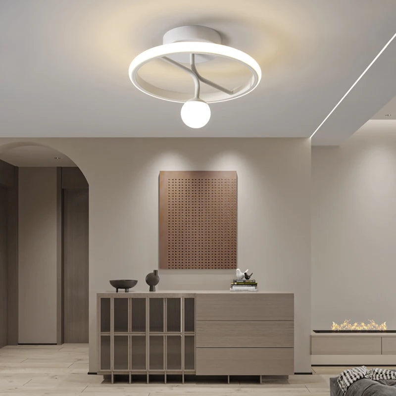 lustre moderne minimaliste pour entrée de restaurant - vue 5 sur 9