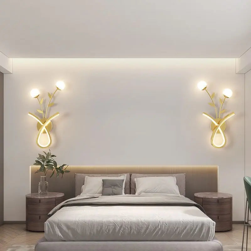 applique murale led style nordique lumière créative design moderne - vue 6 sur 12
