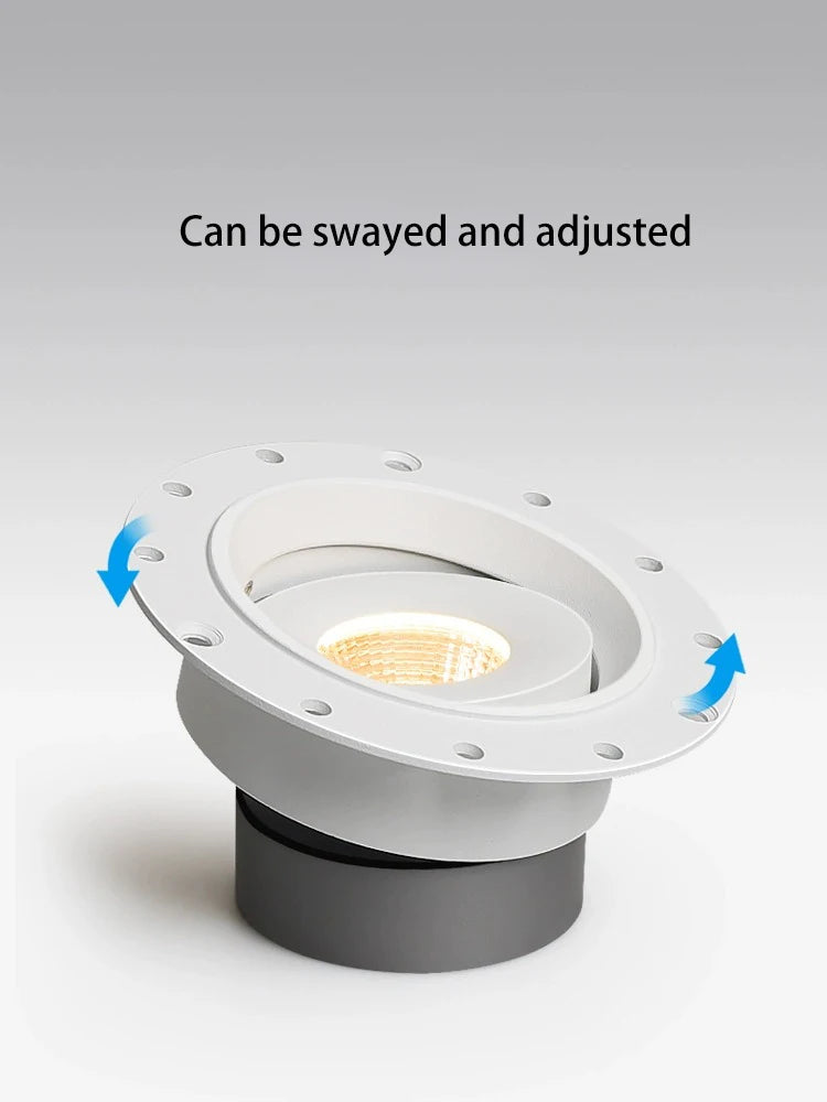 spot lumineux led rond ultra fin sans cadre anti-éblouissement pour maison - vue 11 sur 17
