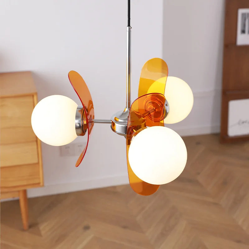 lustre bauhaus en acrylique style nordique ancien - vue 5 sur 14