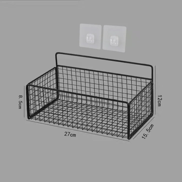 panier de rangement mural en métal pour accessoires peu encombrant - vue 6 sur 6