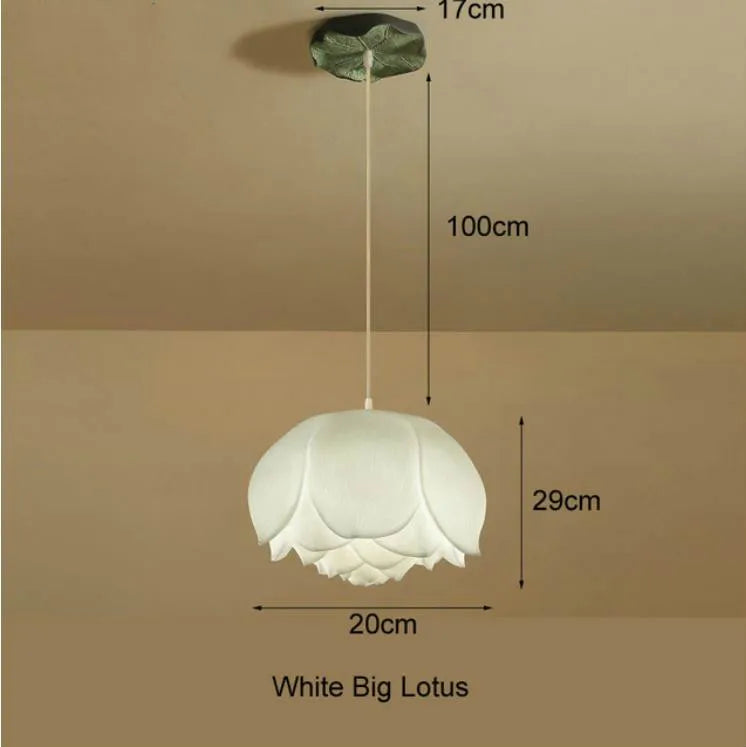Retro-Pendelleuchte Lotusblume LED - vue 12 sur 22
