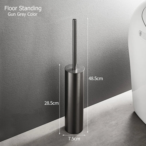porte-brosse mural en acier inoxydable durable sans perforation