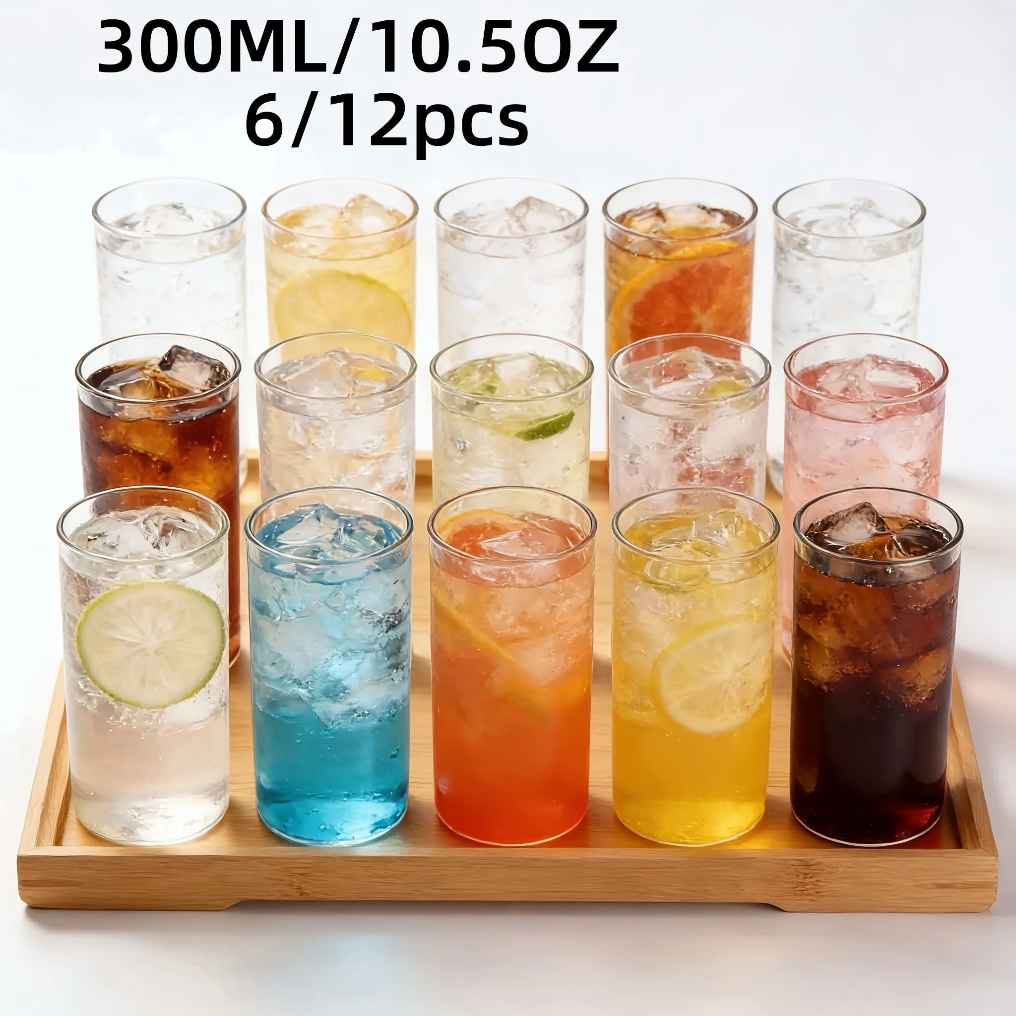 Lot verres highball 300 ml style classique polyvalent - vue 2 sur 8