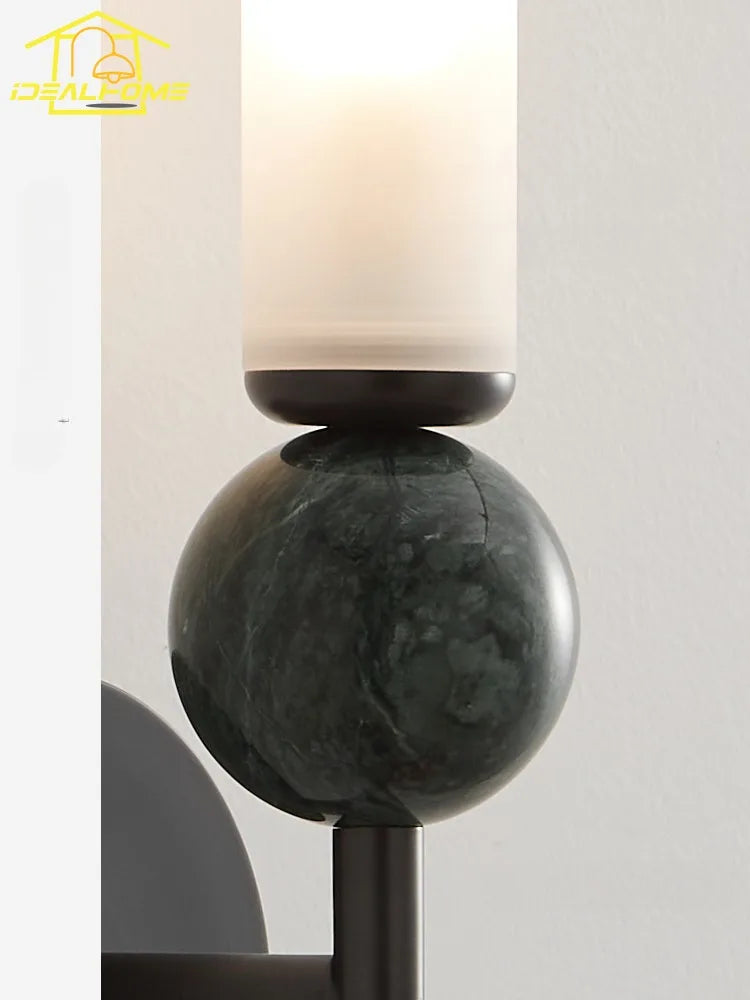 applique murale design en marbre et cuivre pour intérieur moderne - vue 6 sur 11