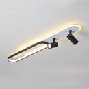Moderne LED-Deckenleuchte mit dekorativem Strahler