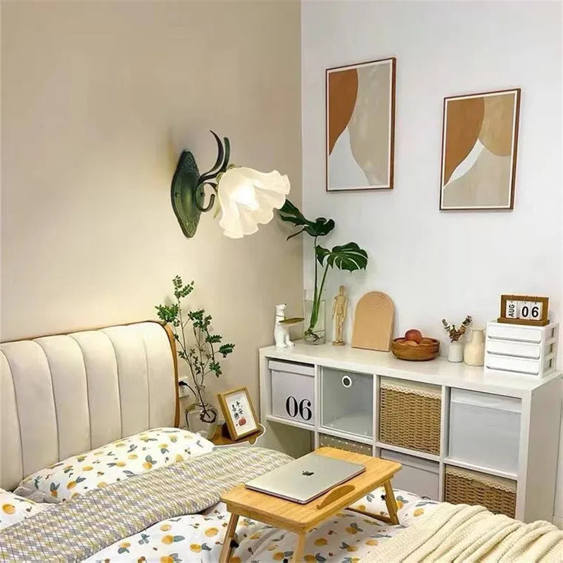 Applique murale Vintage à fleurs rurales françaises - vue 3 sur 7