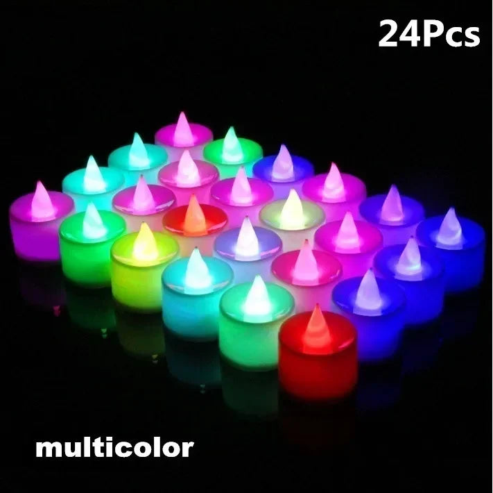 lot de bougies led sans flamme pour décorations de fête romantiques - vue 15 sur 15