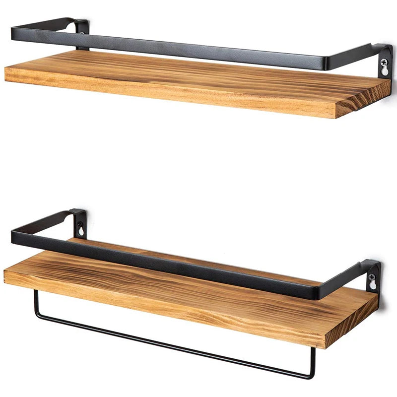 ABGH-Antique Floating Wall Shelves Floating Wall Shelves Wooden Floating Shelves-Kitchen, Bathroom And Bedroom Decorative Storag