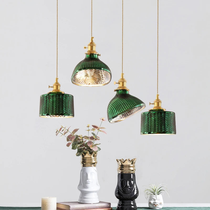 lustre en verre minimaliste éclairage créatif design suspendu - vue 3 sur 14