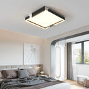 Rechteckige LED-Deckenleuchte zum Einbau im modernen nordischen Design