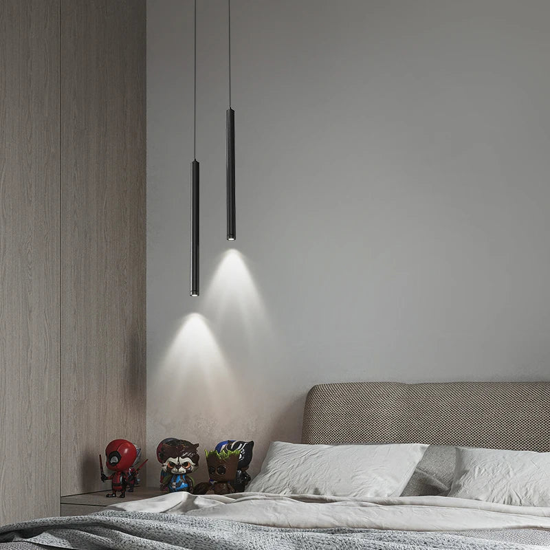lustres modernes led suspendus pour bar et loft - vue 6 sur 10