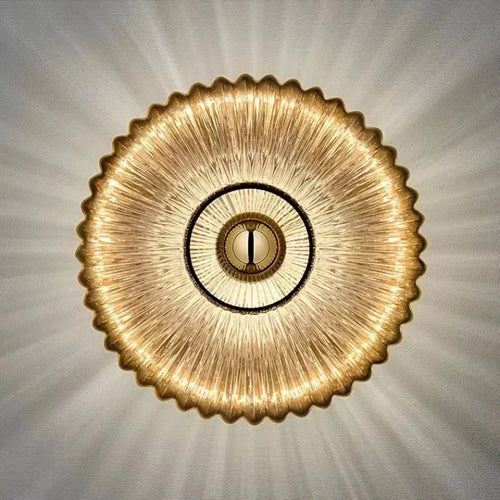 plafonnier led moderne en verre luxe pour décoration simple