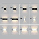 LED-Wandleuchte aus Aluminium