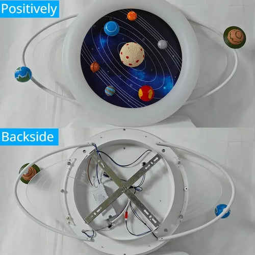 Deckenleuchte Sandyha für Kinder mit Astronauten und Planeten LED - vue 7 sur 11