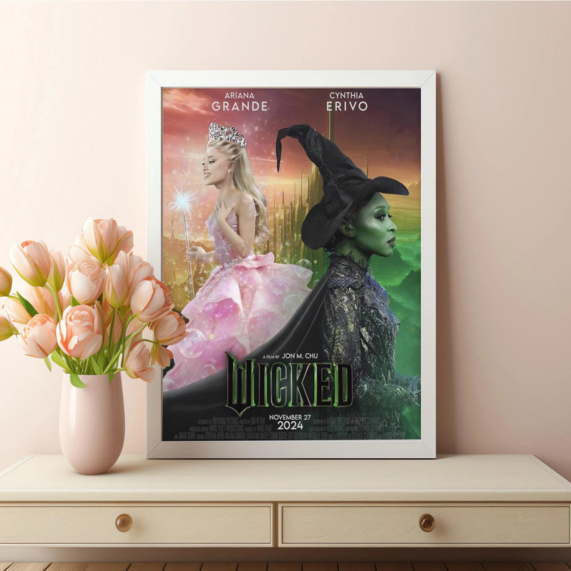 impression sur toile wicked affiche lphaba fan glinda décoration intérieure cadeau
