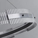 Minimalistischer Kronleuchter aus gestreiftem Glas, dekorativ, für den Innenbereich