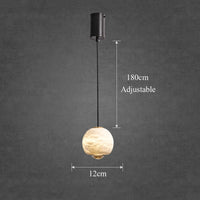 LED-Pendelleuchte aus spanischem Naturmarmor ideal für Bar und Restaurant