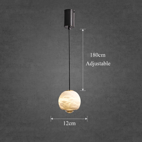 LED-Pendelleuchte aus spanischem Naturmarmor ideal für Bar und Restaurant